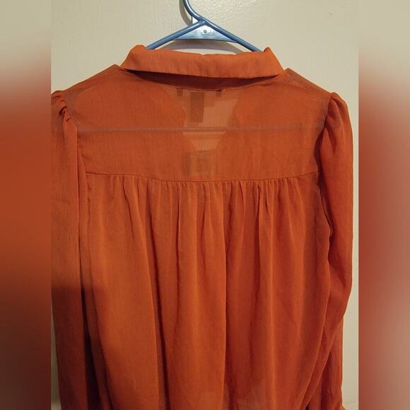 Womens Small Forever 21 Copper Blouse - Picture 6 of 9